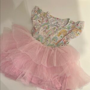 Little Snuggles Rainbow Print Dress